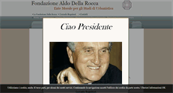 Desktop Screenshot of fondazionedellarocca.it